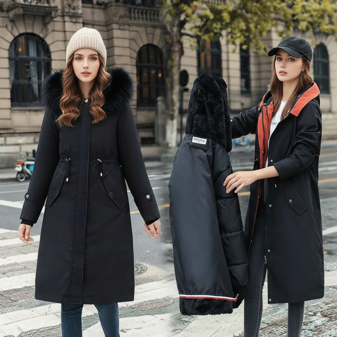 Norello™ | Stylová dámská zimní bunda s kapucí a měkkým límcem