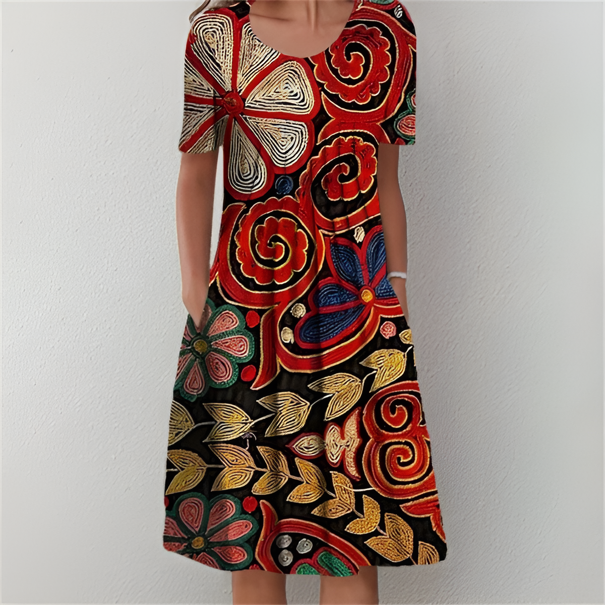 Květinové midi šaty