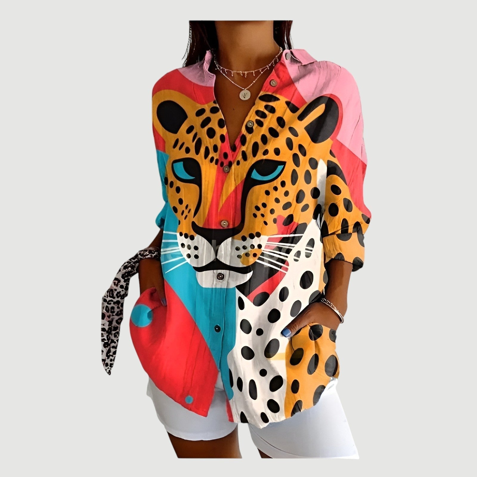 Halenka s barevným designem