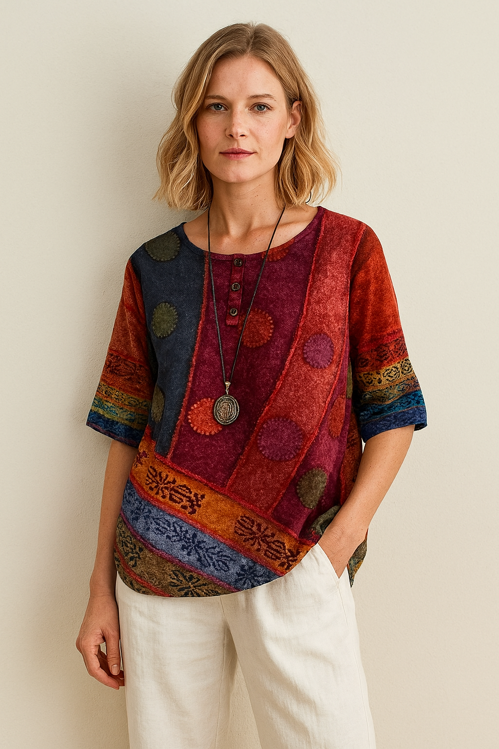 Boho ležérní halenka