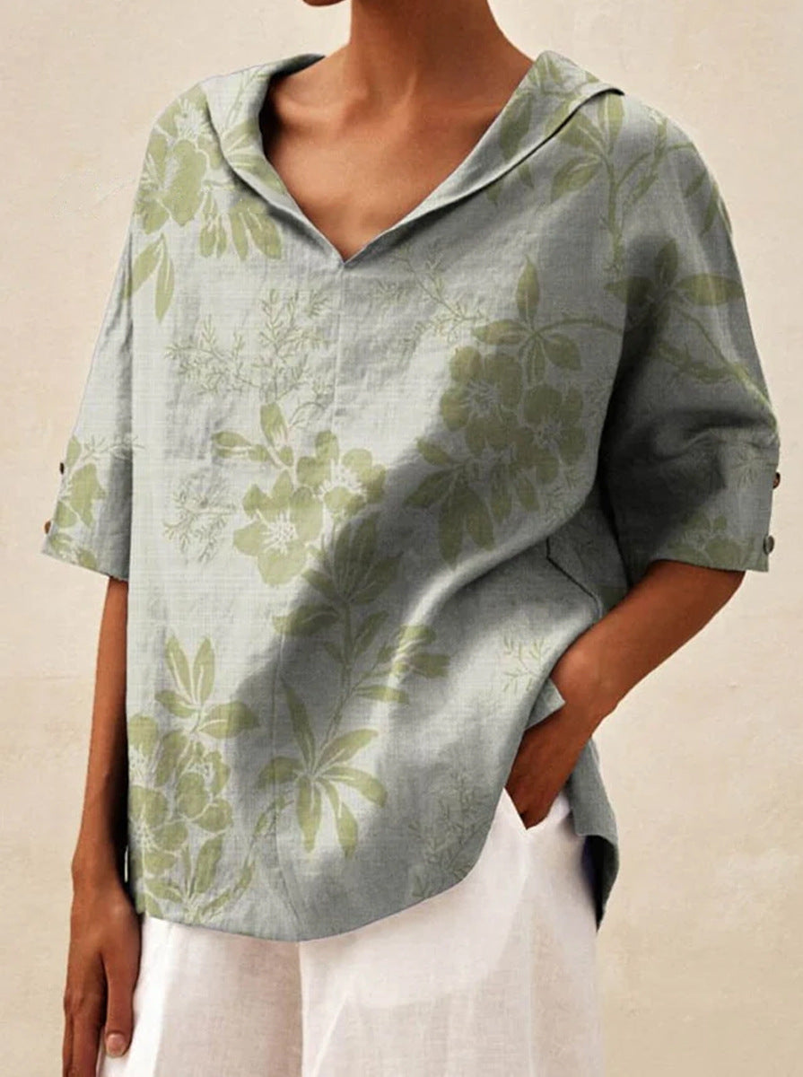 Elegantní top s výstřihem do V