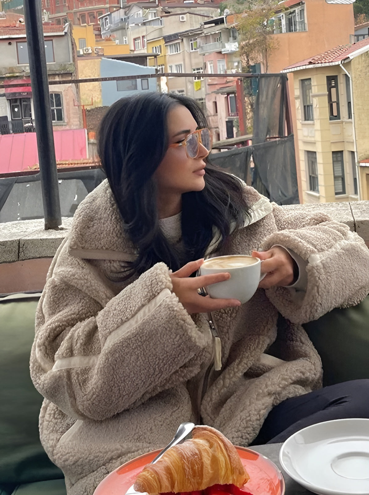 Norello™ | Dámský oversize teddy kabát na zip