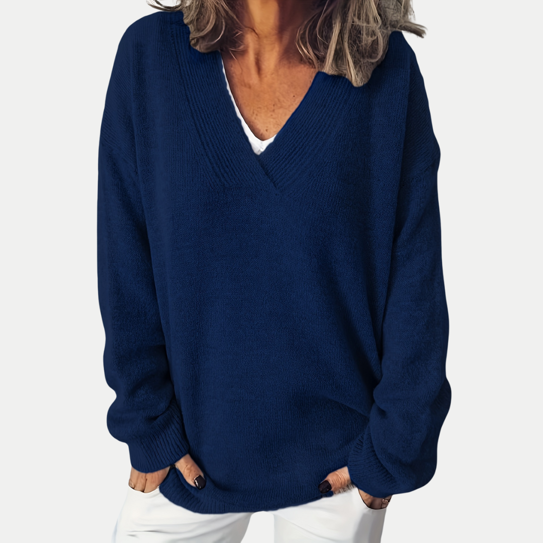 Měkký V-neck svetr