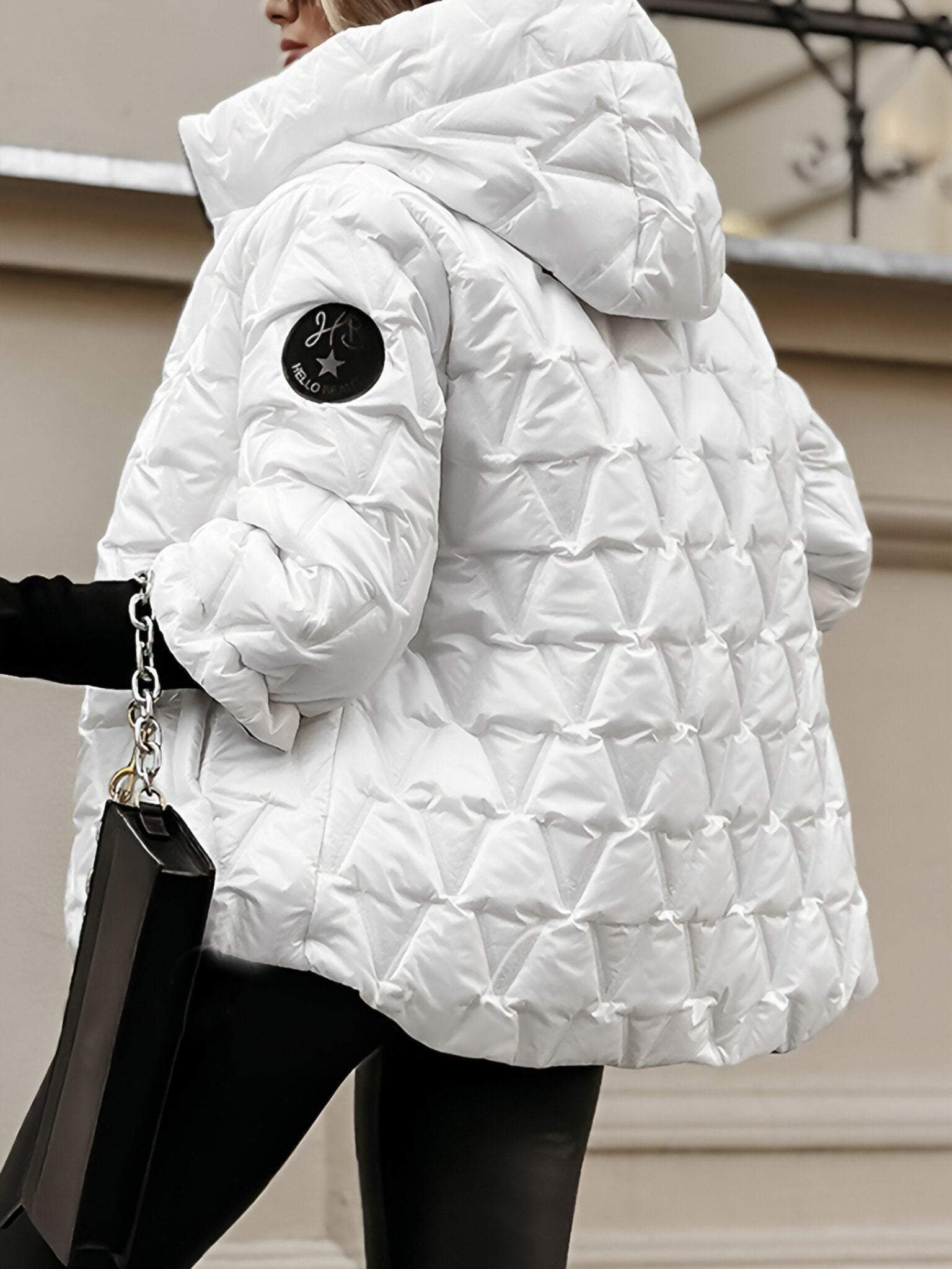 Norello™ | Dámská patchworková bunda s kapucí